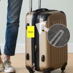 Clear Luggage Tag Holders - Pack of 30