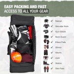 Heavy Duty Multi Pocket Hockey Travel Duffel Bag