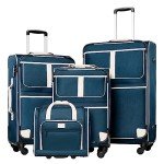 Coolife 4-Piece Expandable Spinner Luggage Set