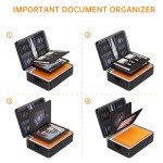 Fireproof Document Organizer with Lock & Storage