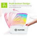 AUVON 7-Day Pill Organizer with Large Compartments