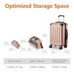 Rose Gold 3-Piece Luggage Set with Tote & Bag