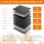 Fireproof Document Organizer with Lock & Storage