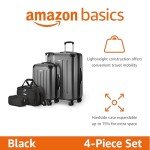 4-Piece Hardside Luggage Set with Tote Bag