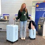 Krute 2-Piece Hardside Luggage Set - Light Blue