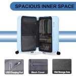 Krute 2-Piece Hardside Luggage Set - Light Blue