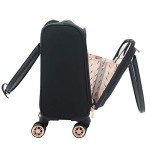 Kensie Hudson 3-Piece Black Rose Gold Luggage Set
