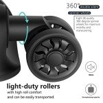 Coolife Expandable 3-Piece Luggage Set in Blue