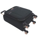 Kensie Hudson 3-Piece Black Rose Gold Luggage Set