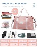 Pink Travel Duffel Bag for Women & Gym