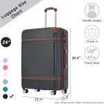 Merax 24-Inch Spinner Luggage with TSA Lock