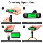 Digital Luggage Scale with LCD Display - 110lb