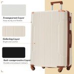 Merax 6-Piece Expandable Hardshell Luggage Set