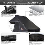 Naturnest Hard Shell Rooftop Tent for Camping