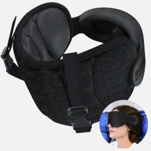 SARISUN 360° Travel Pillow & Sleep Mask Set