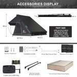 Naturnest Hard Shell Rooftop Tent for Camping