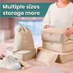 7-Piece Waterproof Packing Cubes for Travel