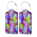 Pink Leopard Pattern 2-Pack Luggage Tags