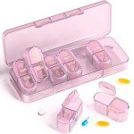 7-Day Pill Organizer for Travel and Vitamins