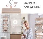 BAGSMART Water-resistant Hanging Toiletry Travel Organizer