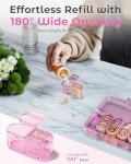 7-Day Pill Organizer for Travel and Vitamins