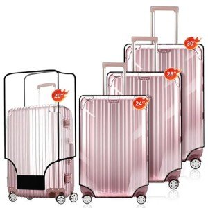 4-Piece Waterproof Luggage Cover Set for Travel