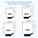4-Piece Waterproof Luggage Cover Set for Travel