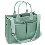 Spacious Canvas Tote Bag with Pockets for Women