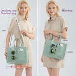 Spacious Canvas Tote Bag with Pockets for Women