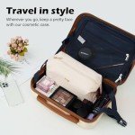 Coolife 3 Piece Hardside Luggage Set with Wheels