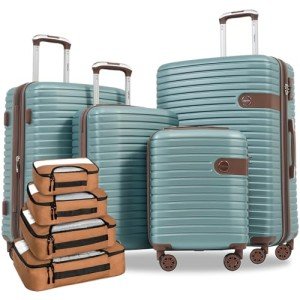 Merax Lightweight 4-Piece Expandable Luggage Set