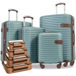 Merax Lightweight 4-Piece Expandable Luggage Set