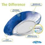 Cloudz Blue Microbead Travel Neck Pillow