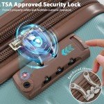 Merax Lightweight 4-Piece Expandable Luggage Set