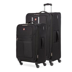 SwissGear 4010 Black Softside Spinner Luggage Set
