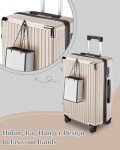 SukiosT 2-Piece Hardside Luggage Set - Champagne