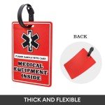 Medical Luggage Tags - 2 Pack Bright Design