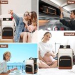 40L Waterproof Carry-On Backpack with USB Port