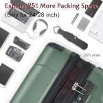Merax 6-Piece Green Hardshell Luggage Set