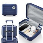 Lightweight 4-Piece Expandable Luggage Set (Blue)