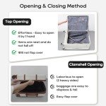 Joyway 5-Piece Expandable Hardside Luggage Set, White