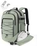 BAGSMART 17.3" Carry On Travel Backpack - Green