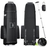 Padded Golf Club Travel Bag with Wheels