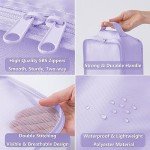 7-Piece Packing Cubes Set for Travel (Purple)