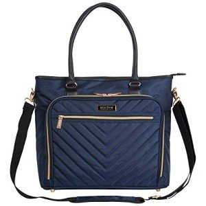 Kenneth Cole Chelsea Quilted Laptop Tote - Navy