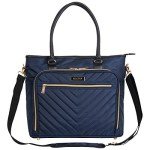 Kenneth Cole Chelsea Quilted Laptop Tote - Navy