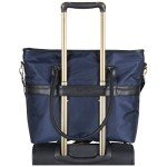 Kenneth Cole Chelsea Quilted Laptop Tote - Navy