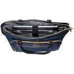 Kenneth Cole Chelsea Quilted Laptop Tote - Navy