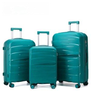 Merax 3-Piece Hardside Luggage Set with Spinner Wheels