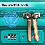 Merax 3-Piece Hardside Luggage Set with Spinner Wheels